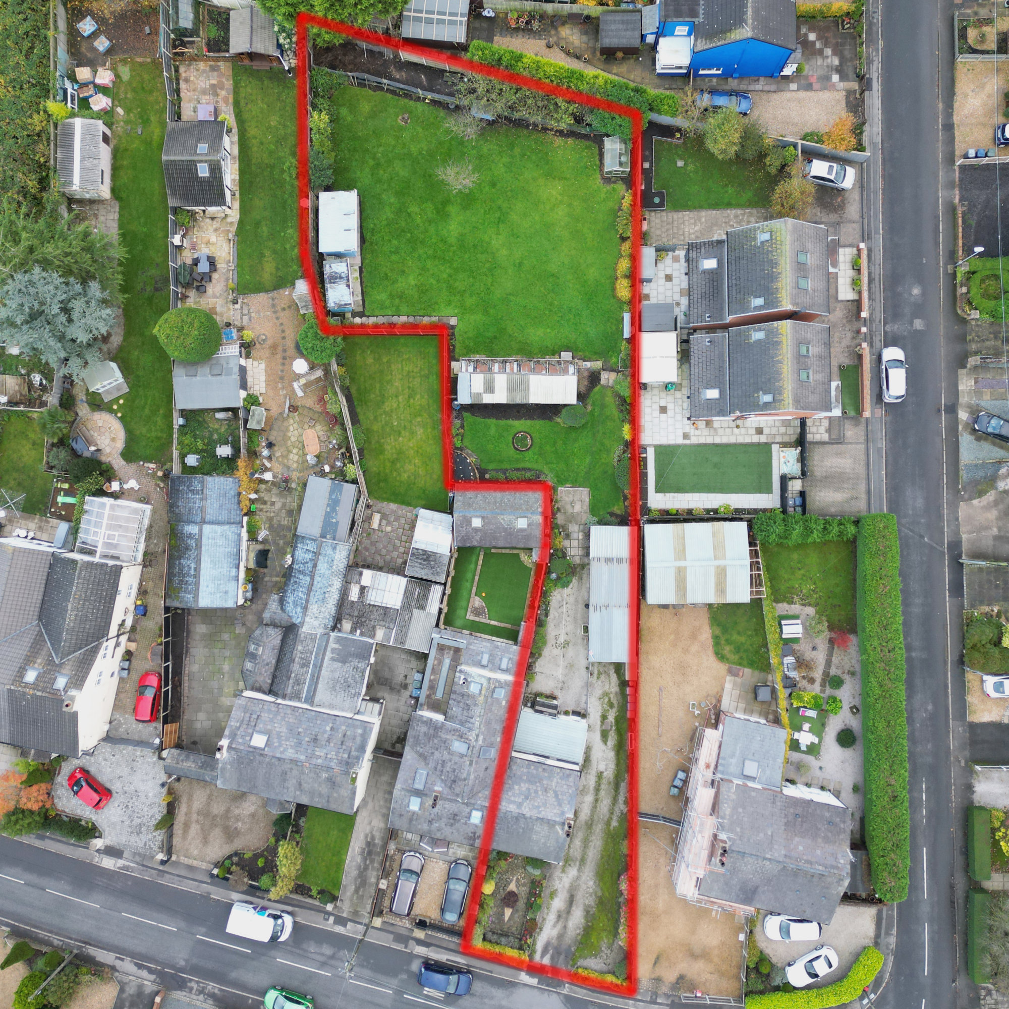 Drone Photography showing border